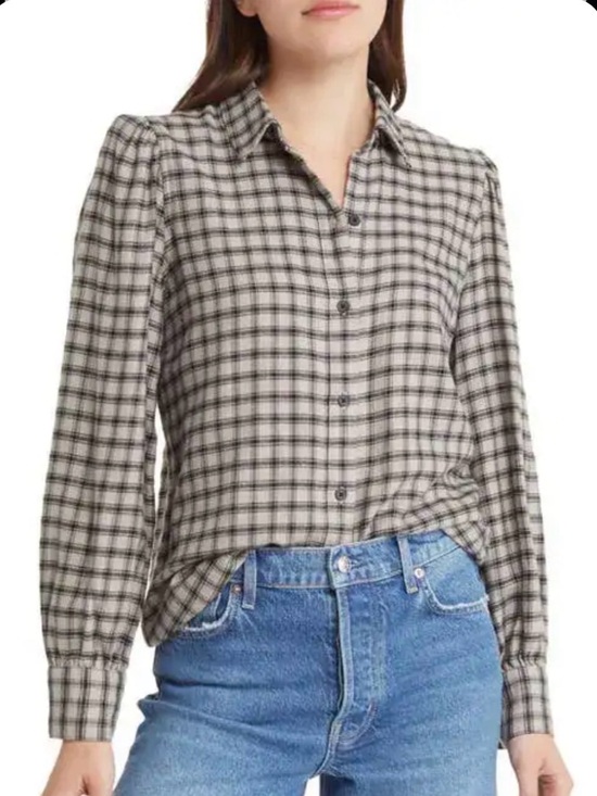 Rails Tops - Rails Angelica Check Feminine Shirt